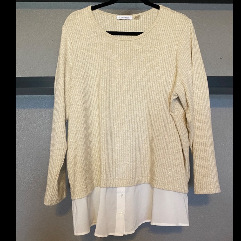 Calvin Klein Faux Layer Sweater